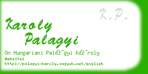 karoly palagyi business card